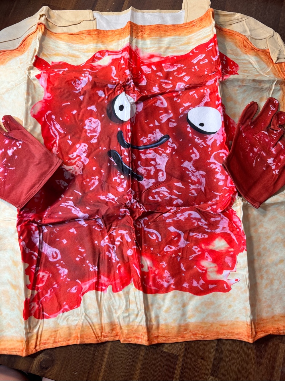 NWT Adult Peanut Butter & Jelly Couples Halloween Costume Set + Gloves - Picture 4 of 4